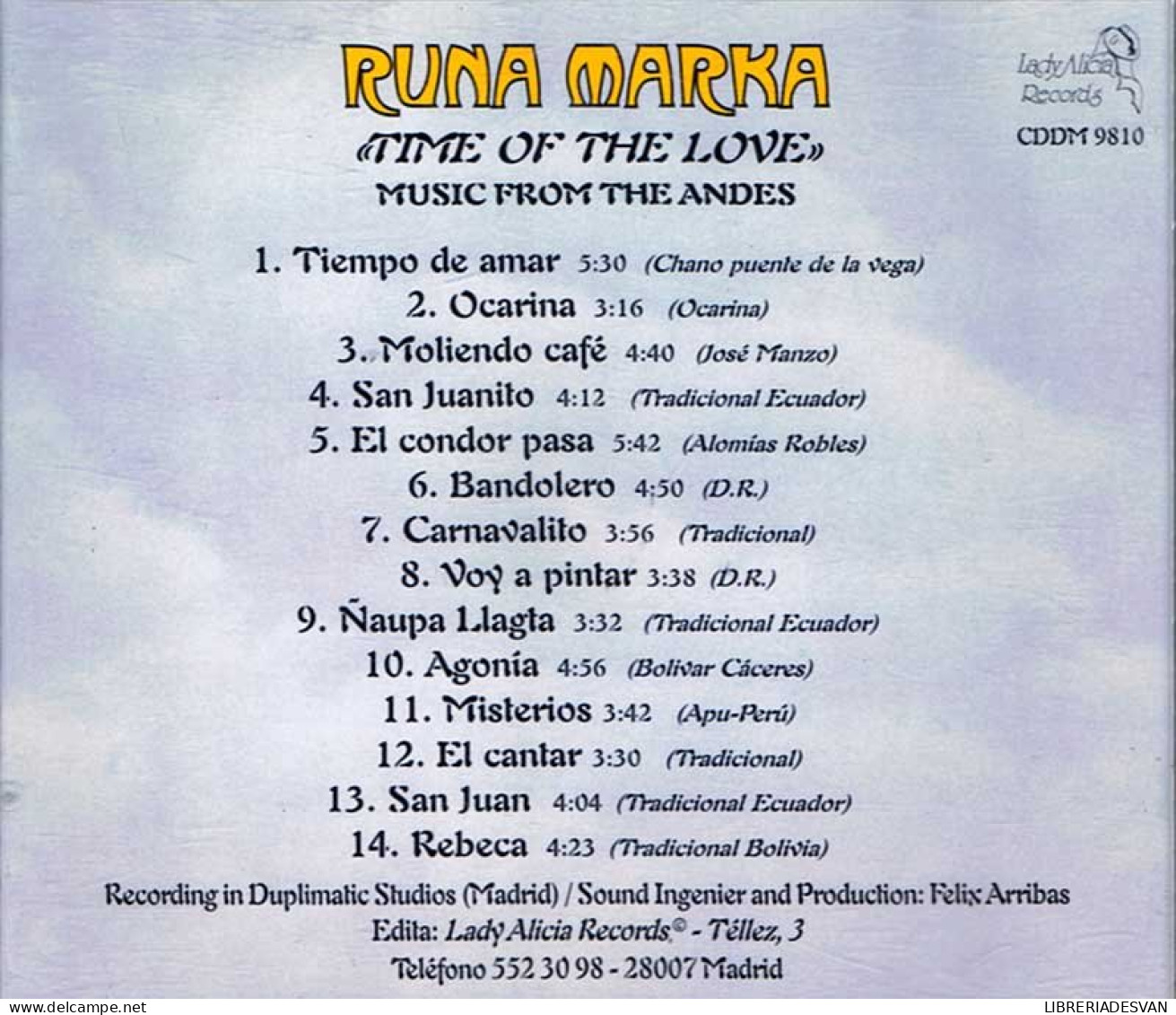 Runa Marka - Time Of The Love. CD - Country Et Folk