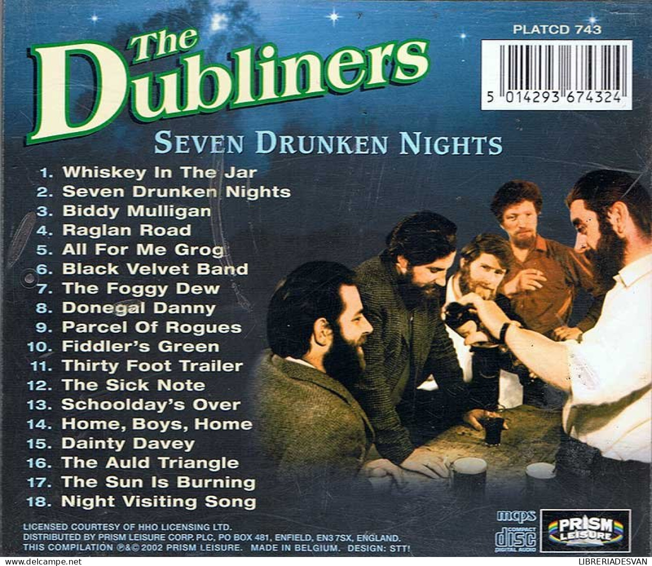 The Dubliners - Seven Drunken Nights. CD - Country Et Folk