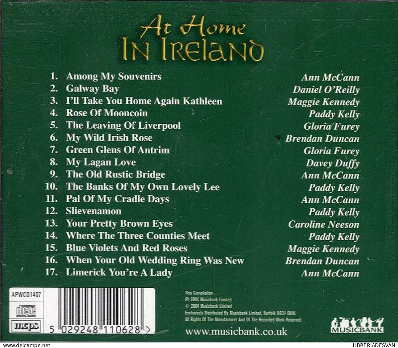 Varios - At Home In Ireland. CD - Country & Folk