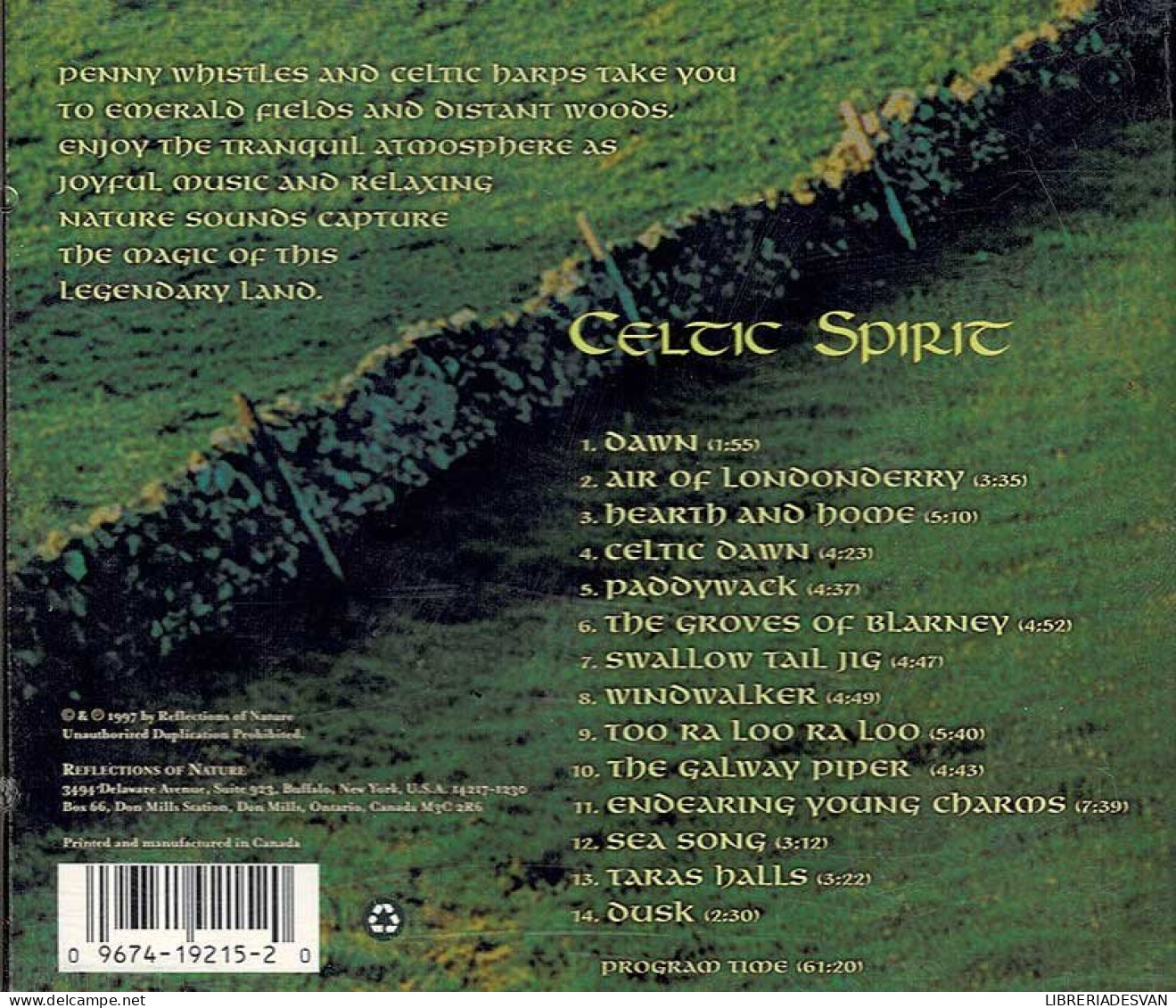 Reflections Of Nature - Celtic Spirit. CD - Country En Folk