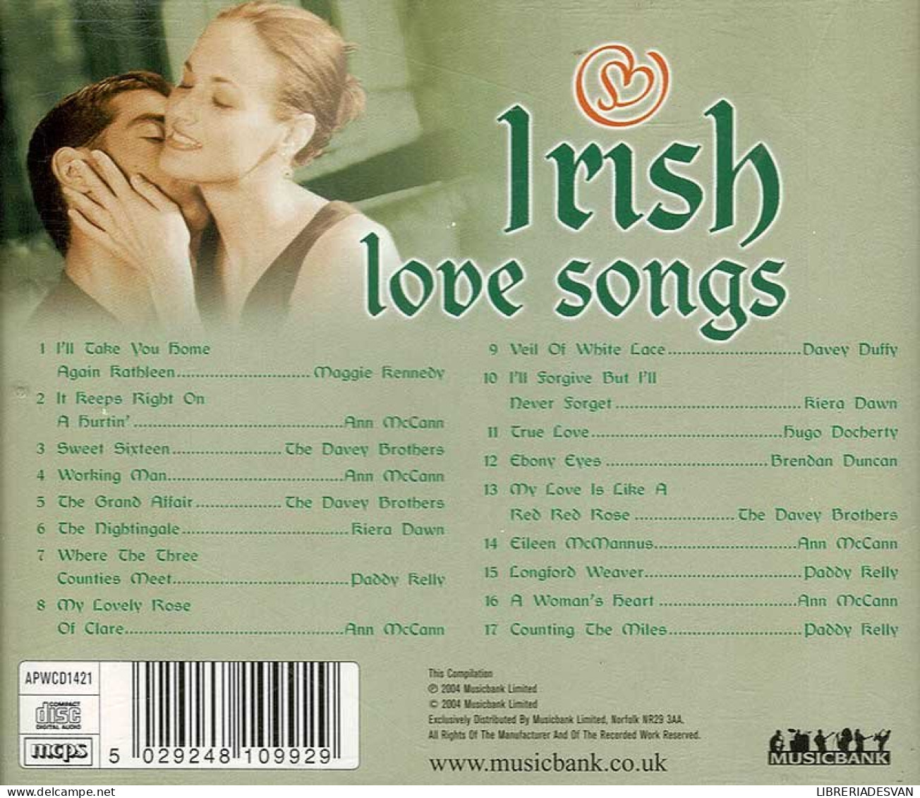 Irish Love Songs. CD - Country En Folk