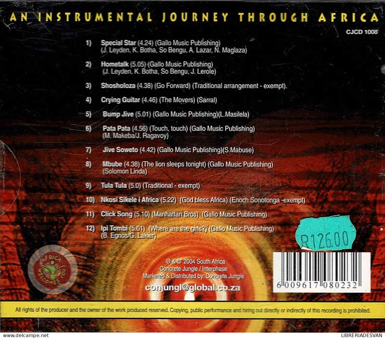 Pennywhistle - Out Of Africa. CD - Country En Folk