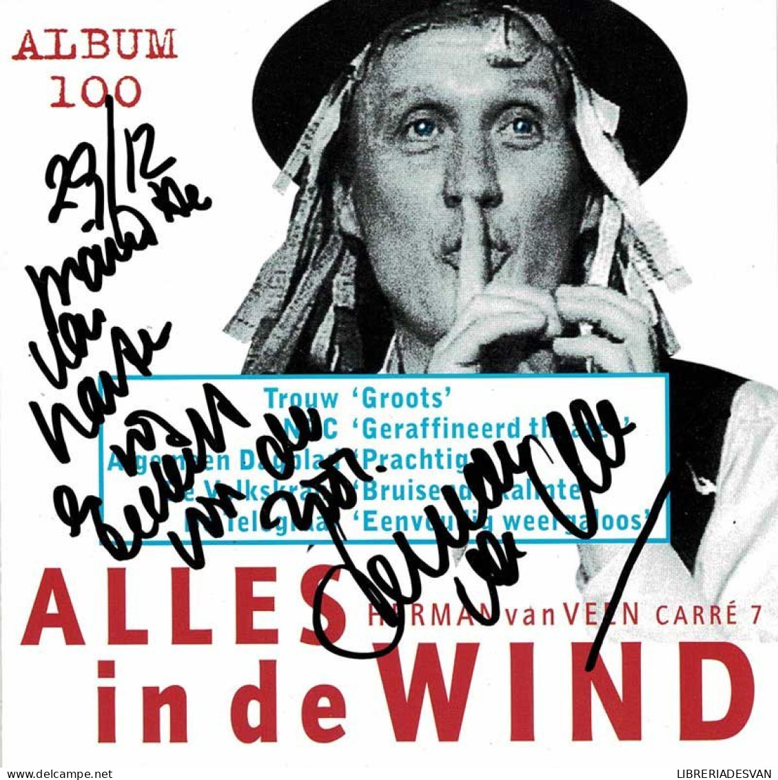 Herman Van Veen - Alles In De Wind (Carré 7). CD Autografiado - Country & Folk