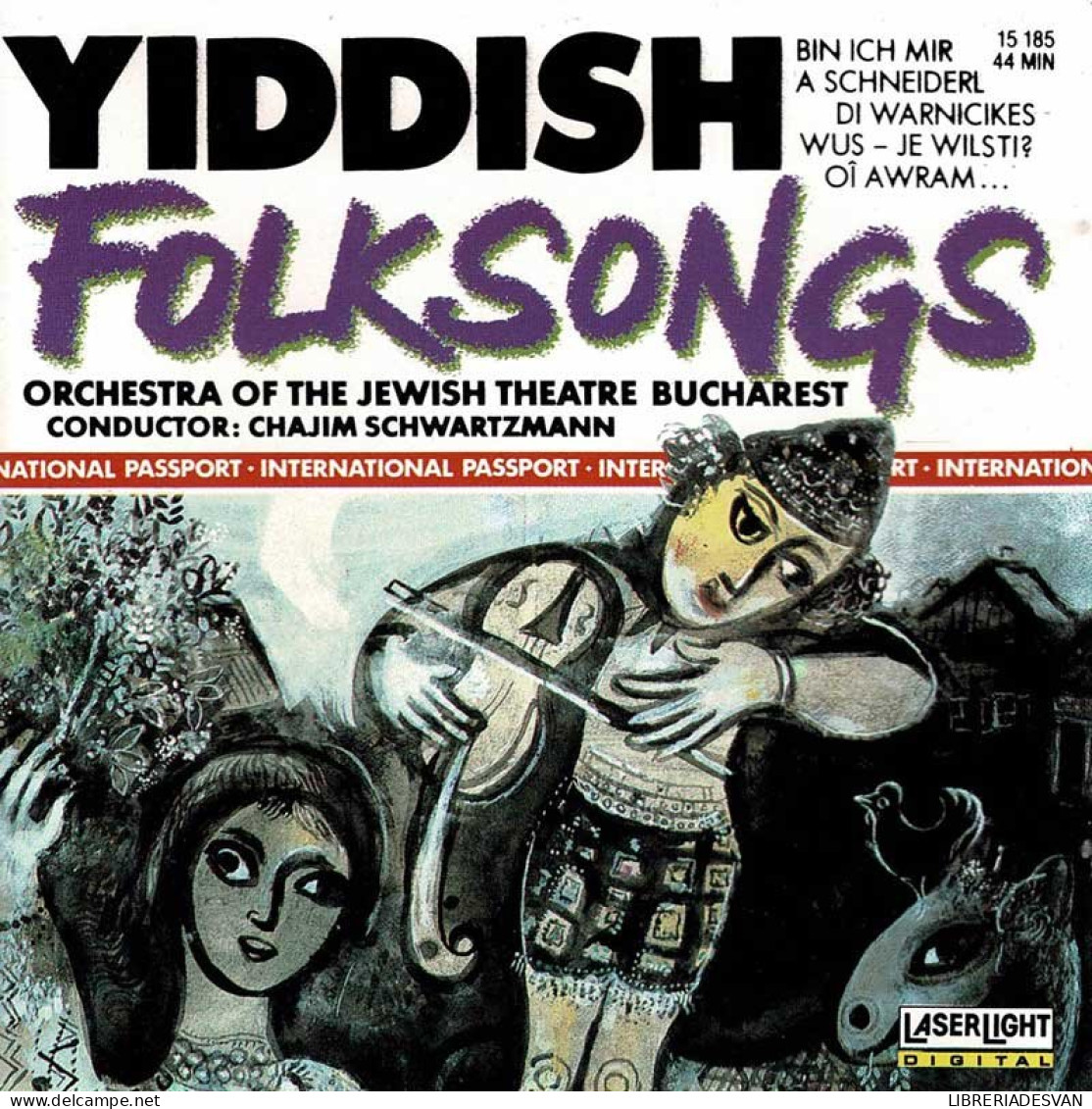 Orchestra Of The Jewish Theatre Bucharest - Yiddish Folksongs. CD - Country & Folk