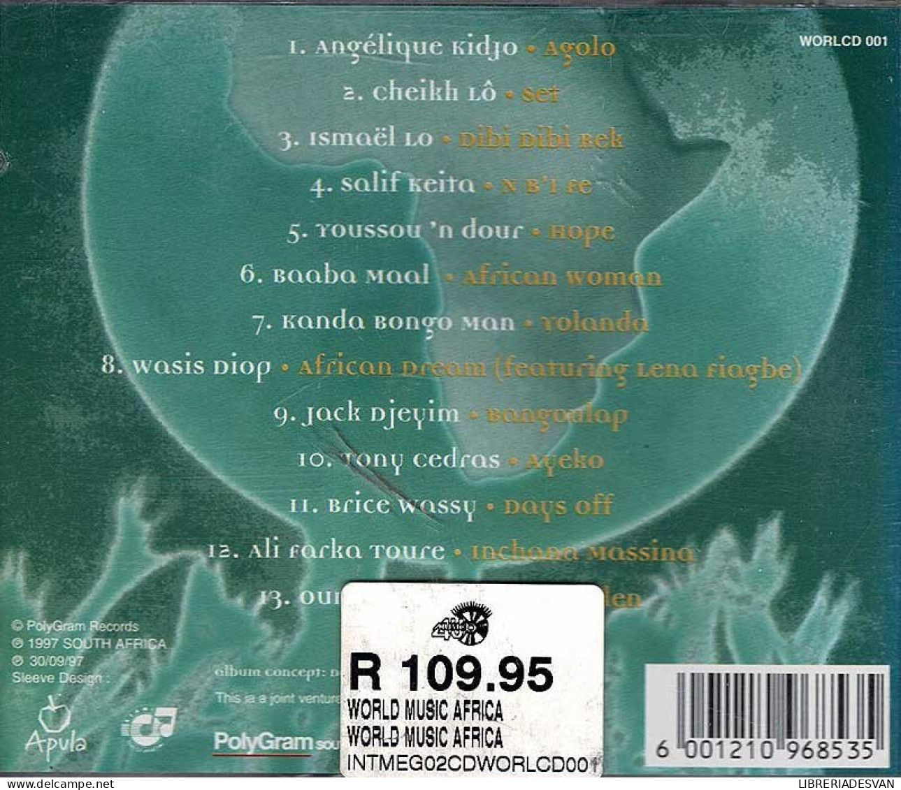 World Music Africa. CD (South Africa) - Country & Folk