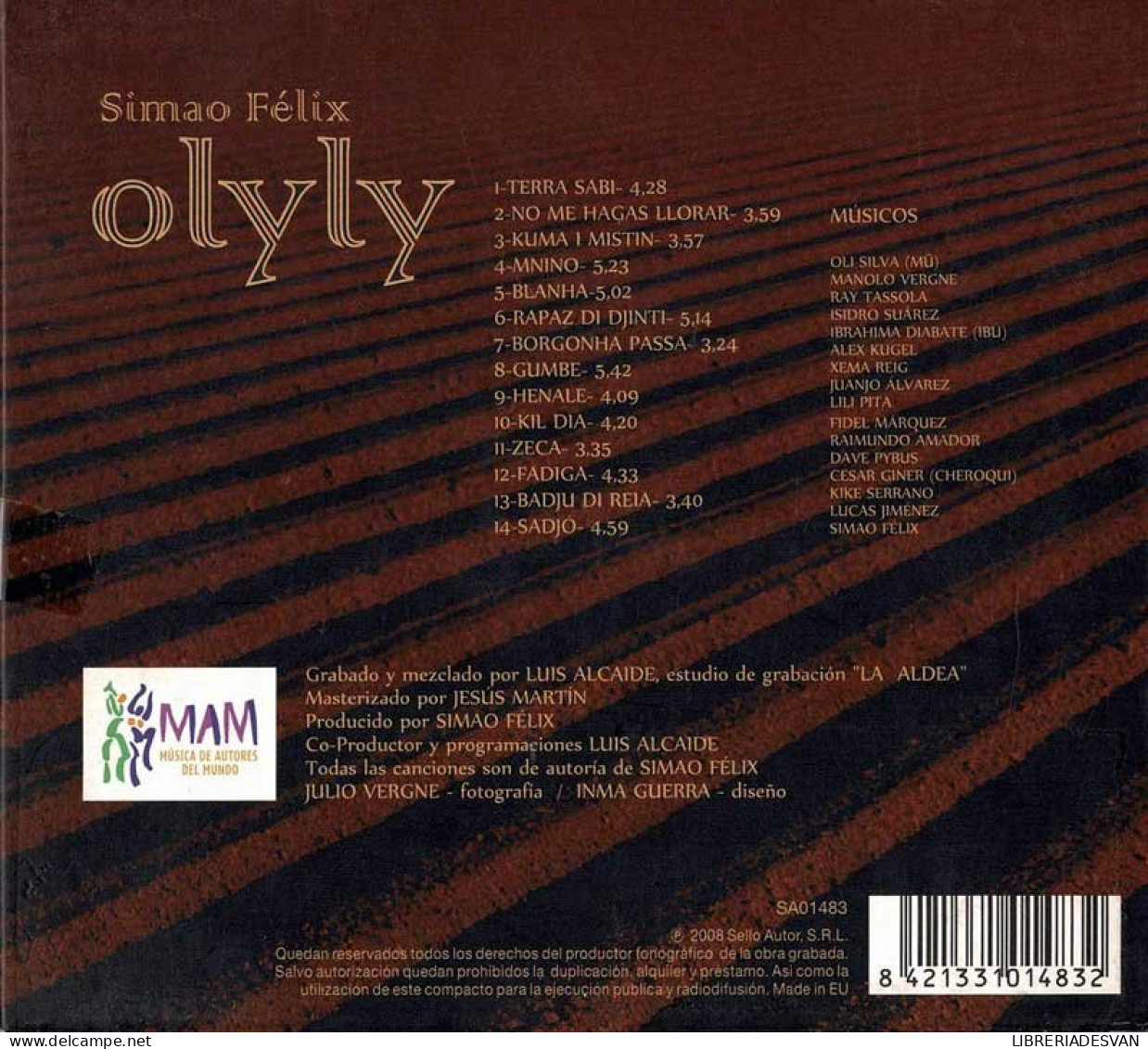 Simao Felix - Olyly. CD - Country En Folk