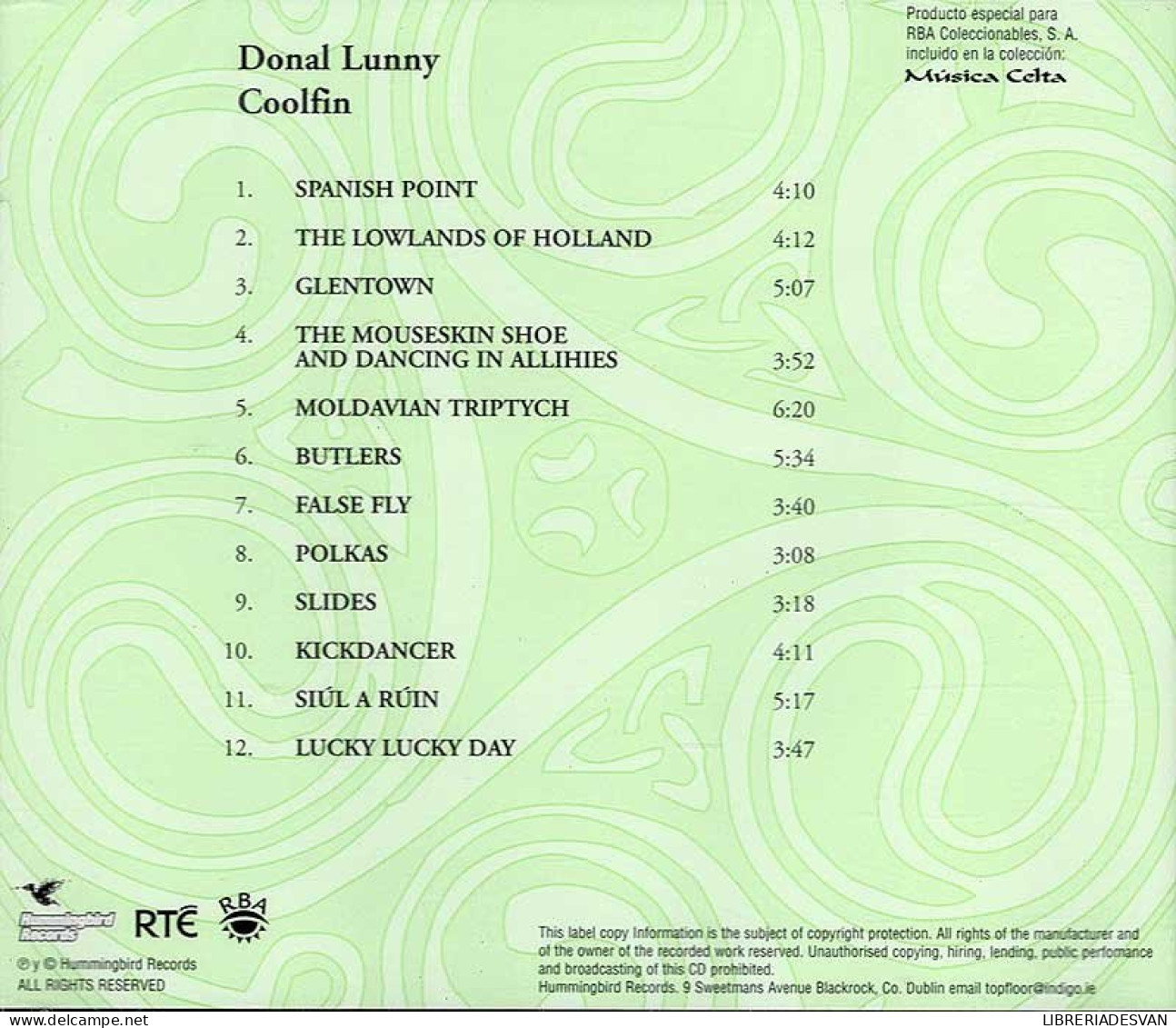 Donal Lunny - Coolfin. CD - Country Et Folk