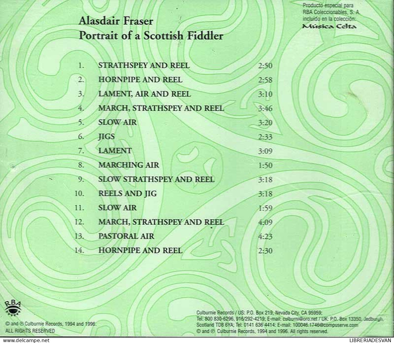 Alasdair Fraser - Portrait Of A Scottish Fiddler. CD - Country En Folk