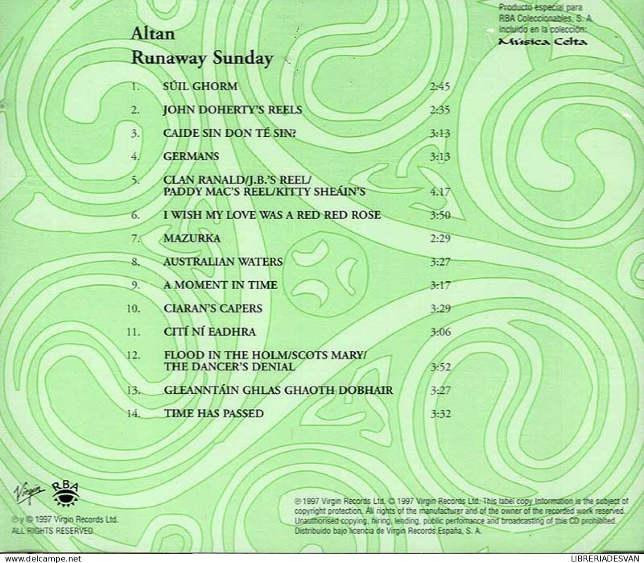 Altan - Runaway Sunday. CD - Country En Folk
