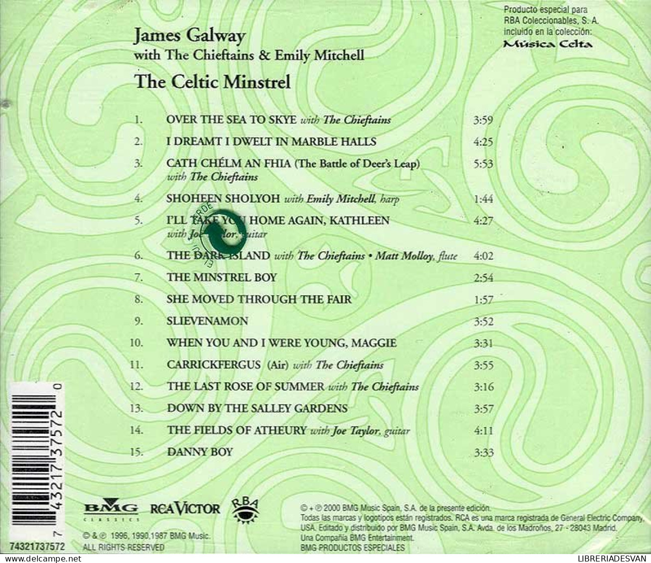 James Galway With The Chieftains & Emily Mitchell - The Celtic Minstrel. CD - Country Et Folk