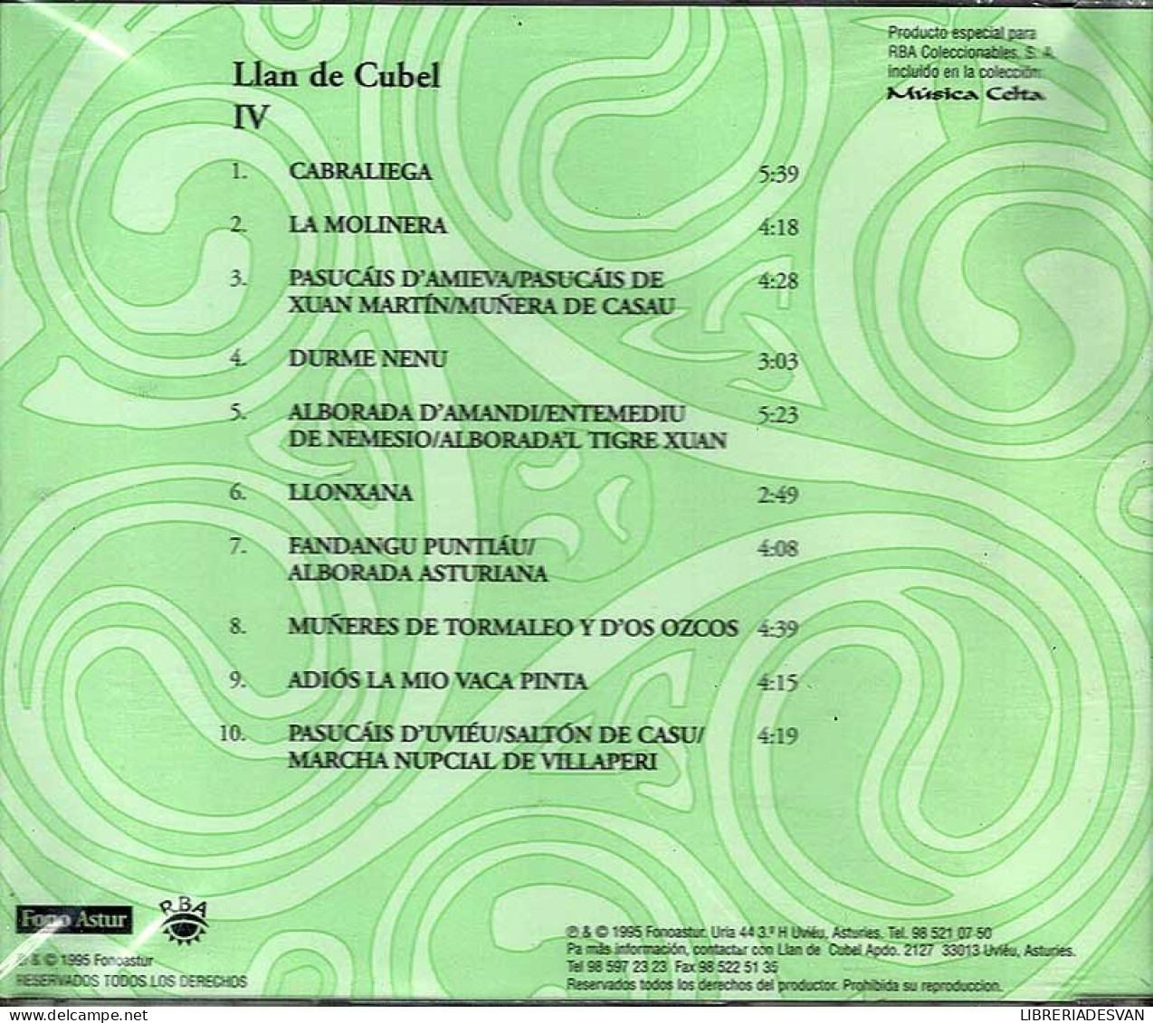 Llan De Cubel - IV. CD - Country Et Folk