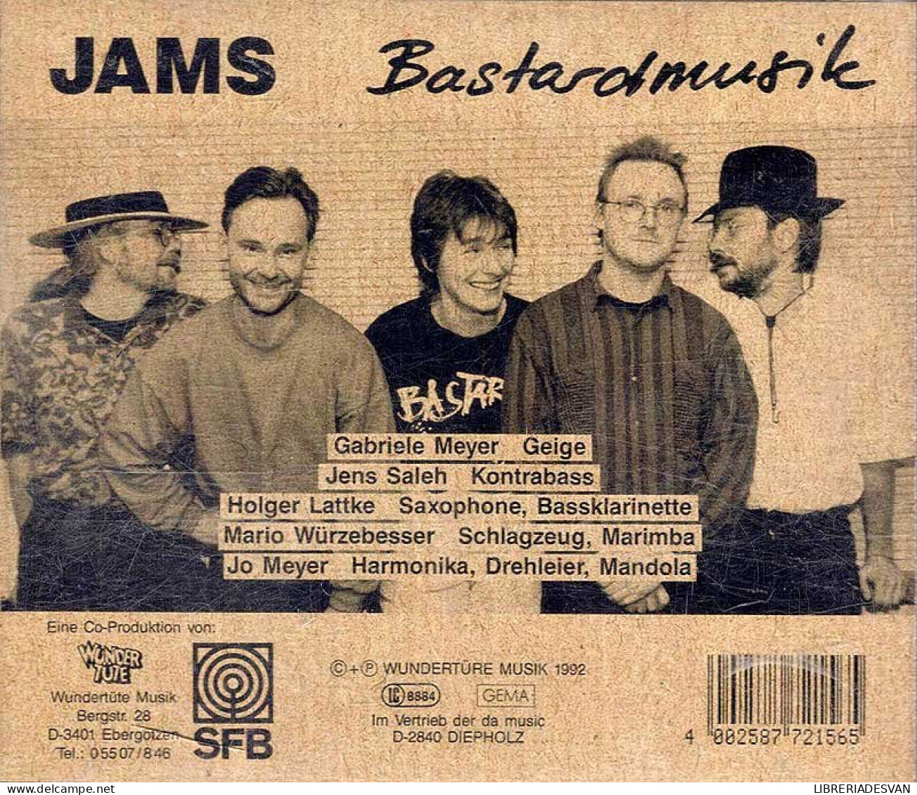 JAMS - Bastardmusik. CD - Country En Folk