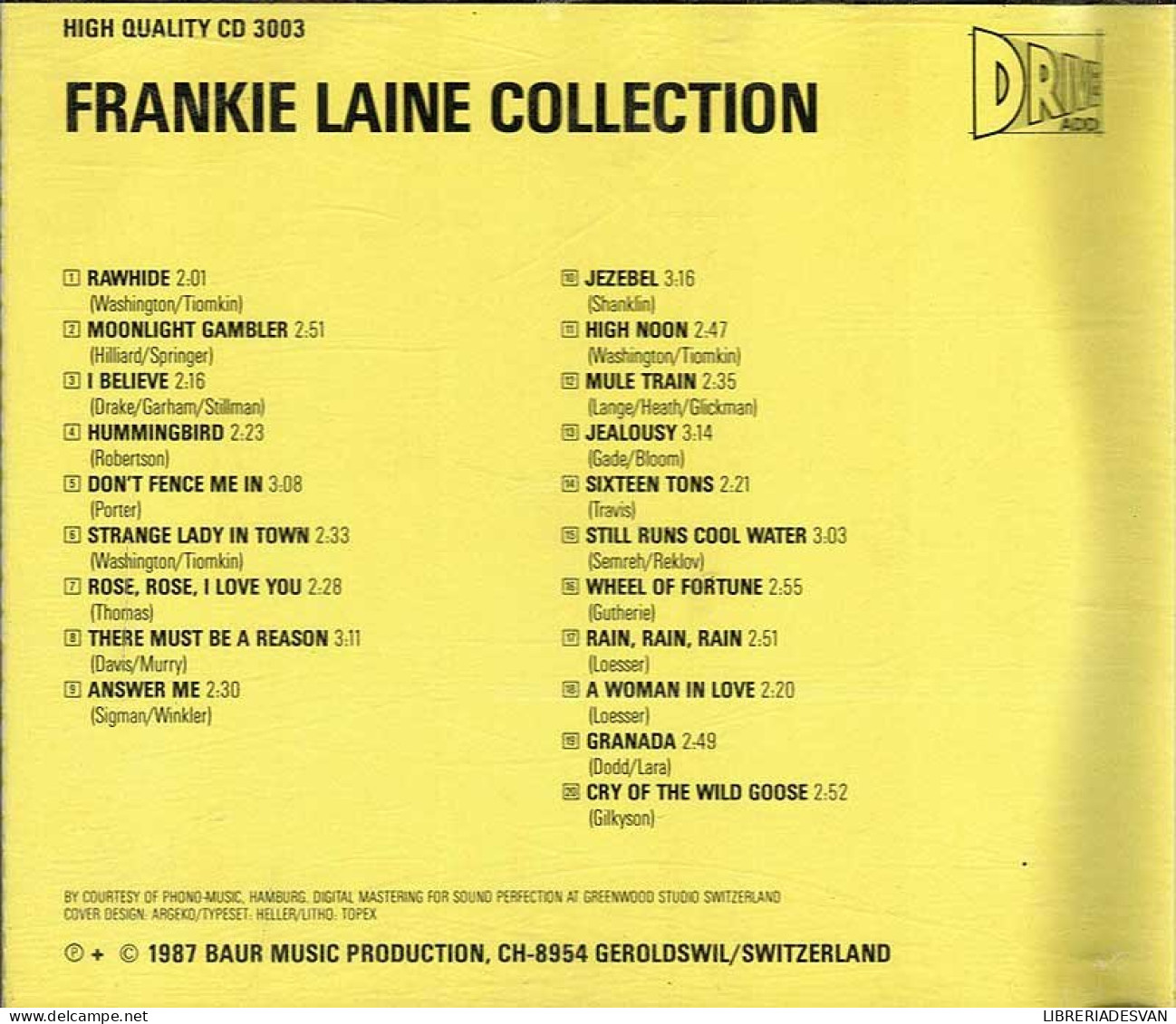 Frankie Laine - Collection. CD - Country Y Folk