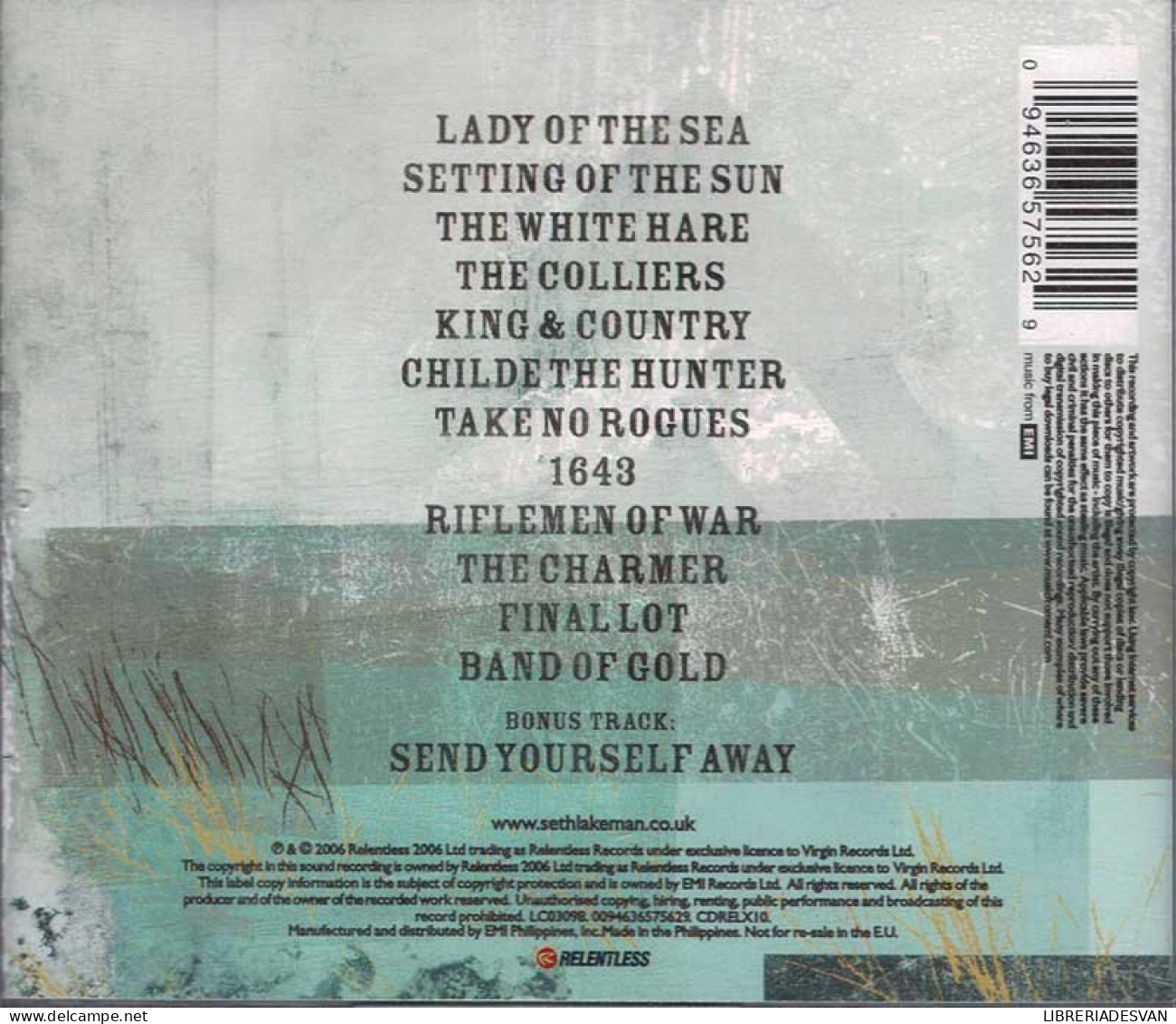 Seth Lakeman - Freedom Fields. CD - Country En Folk