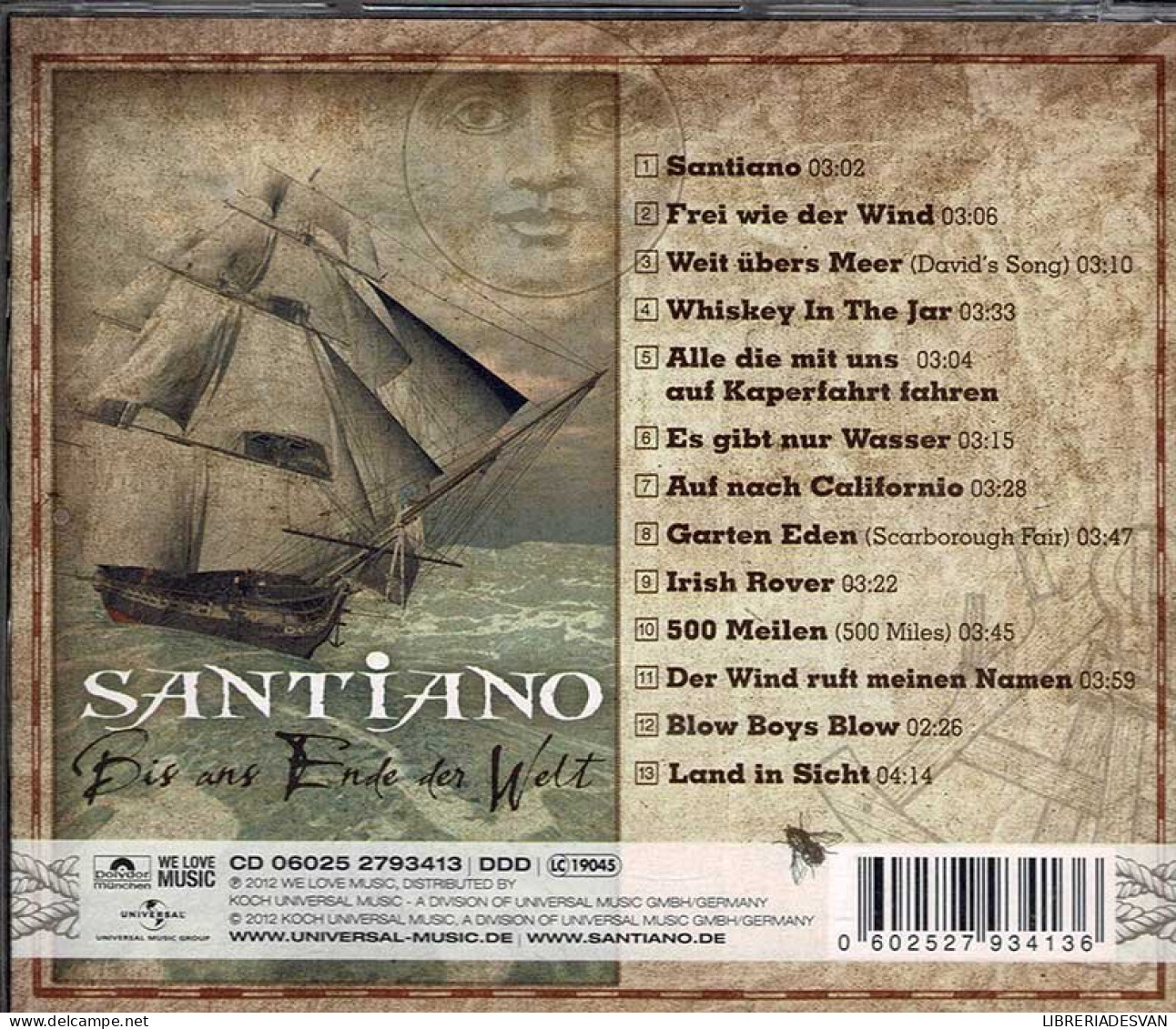 Santiano - Bis Ans Ende Der Welt. CD - Country En Folk