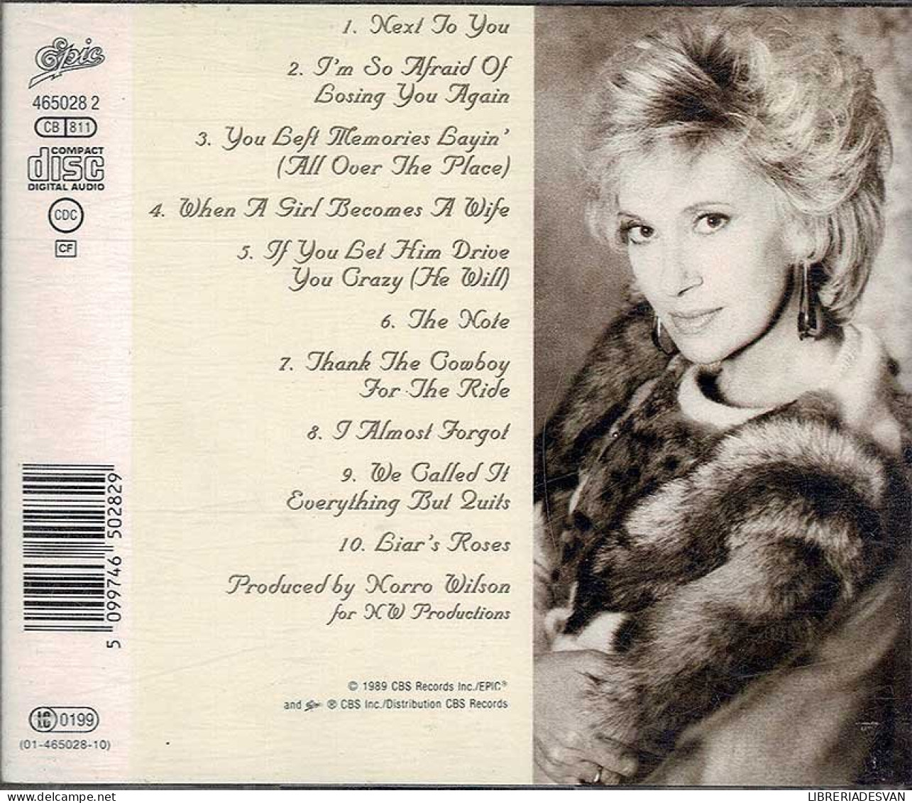 Tammy Wynette - Next To You. CD - Country Et Folk