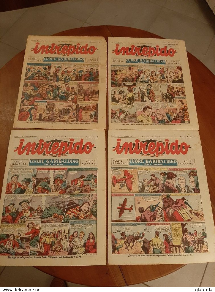 INTREPIDO Ed.Universo. Annata 1949 Lotto Di 6. Sequenza 1-6 Compresi. Versione GIORNALE Ottimi - Classici 1930/50