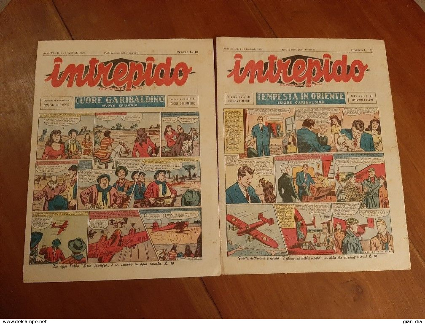 INTREPIDO Ed.Universo. Annata 1949 Lotto Di 6. Sequenza 1-6 Compresi. Versione GIORNALE Ottimi - Klassiekers 1930-50