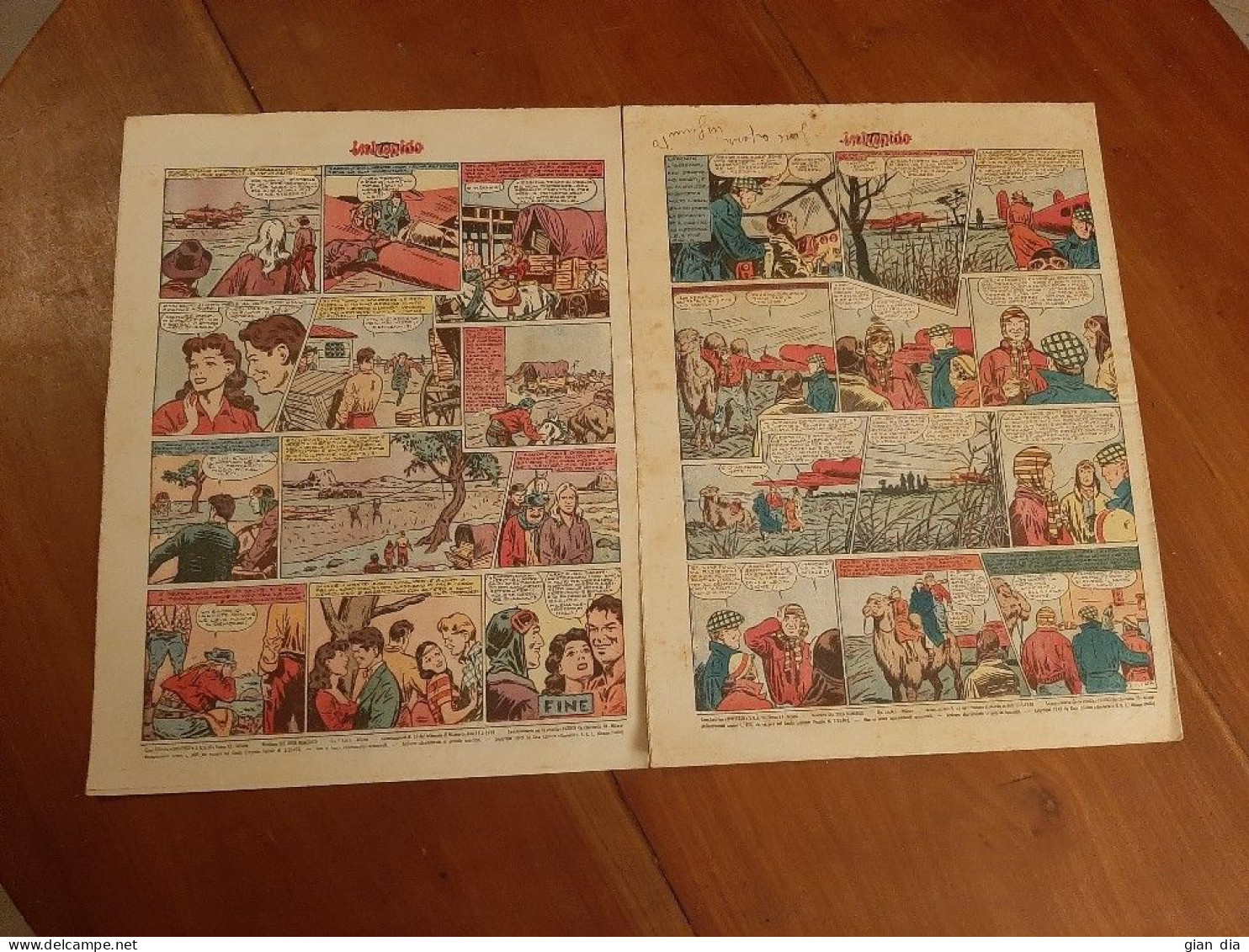 INTREPIDO Ed.Universo. Annata 1949 Lotto Di 6. Sequenza 1-6 Compresi. Versione GIORNALE Ottimi - Comics 1930-50