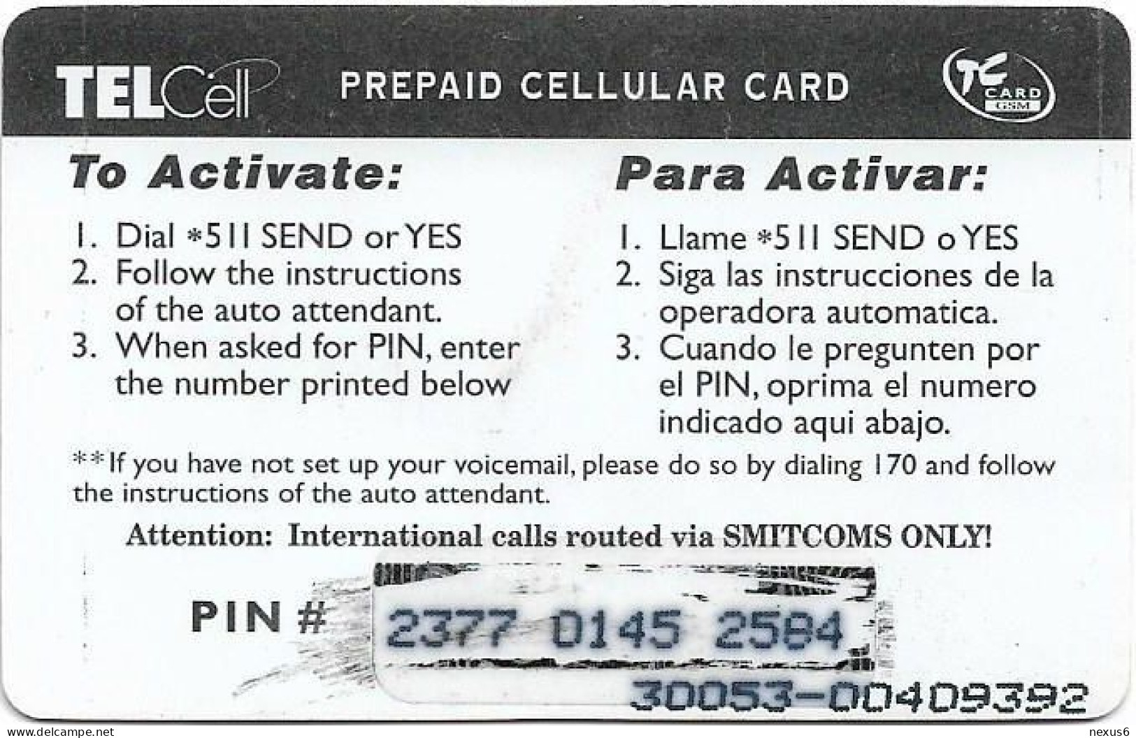 St. Maarten (Antilles Netherlands) - TelCell - Port Authority Terminal, GSM Refill 10$, Used - Antilles (Neérlandaises)