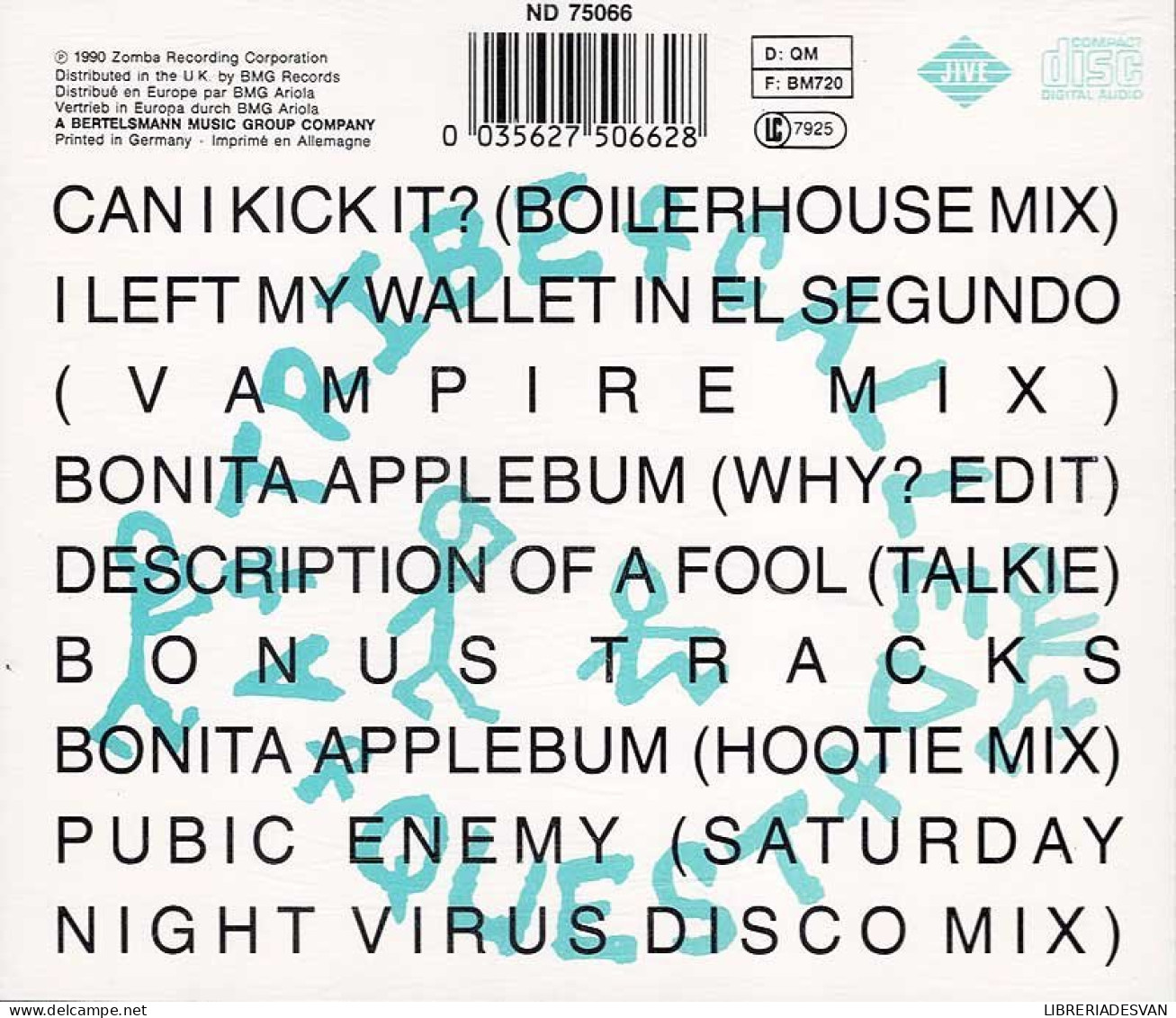 A Tribe Called Quest - People's Instinctive Remixes. CD - Rap En Hip Hop
