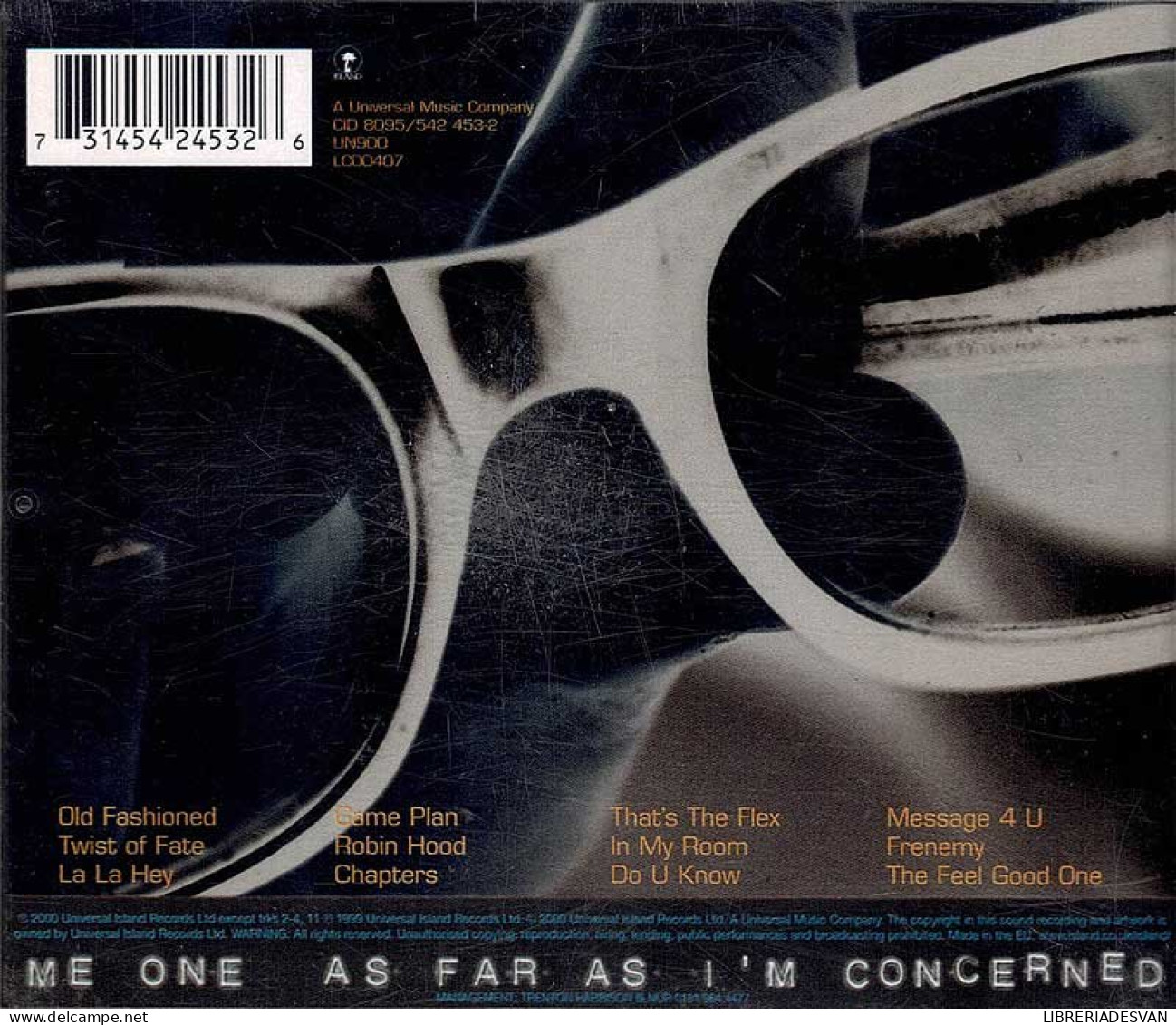 Me One - As Far As I'm Concerned. CD - Rap En Hip Hop