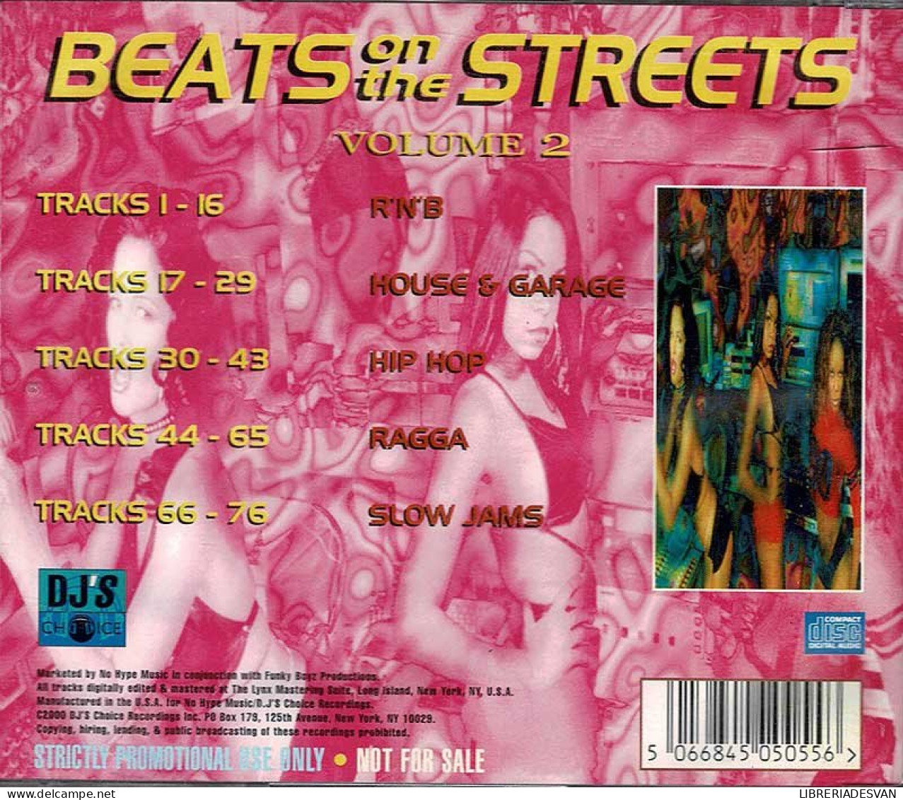 Beats On The Streets Volume 2. CD - Rap En Hip Hop