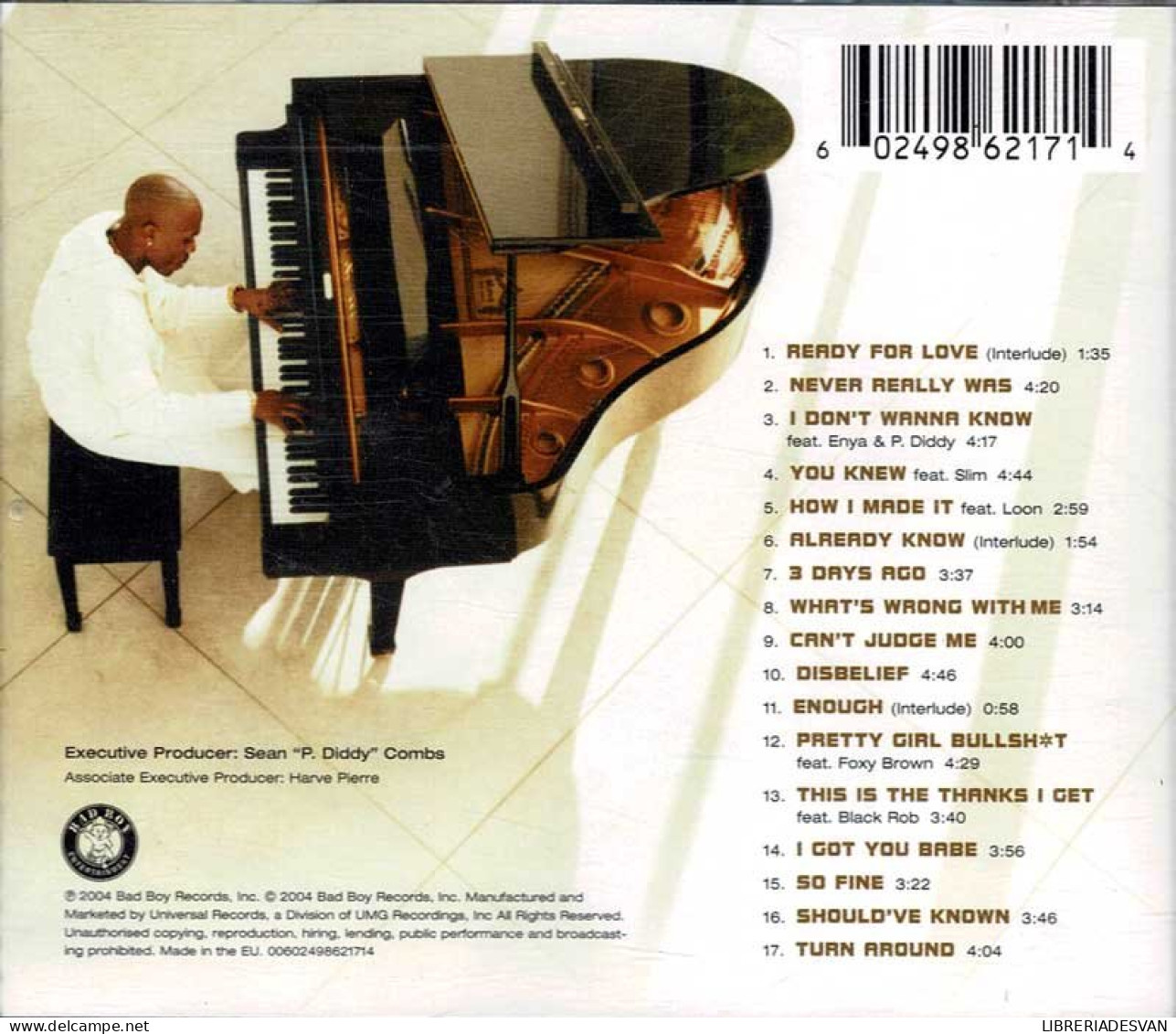 Mario Winans - Hurt No More. CD - Rap & Hip Hop