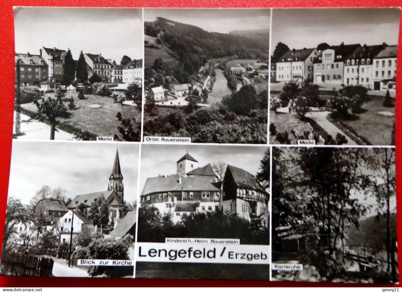 Lengefeld - Bergstadt - Silberstraße - Erzgebirge - 1982 - Kinderheim Rauenstein - Marienberg