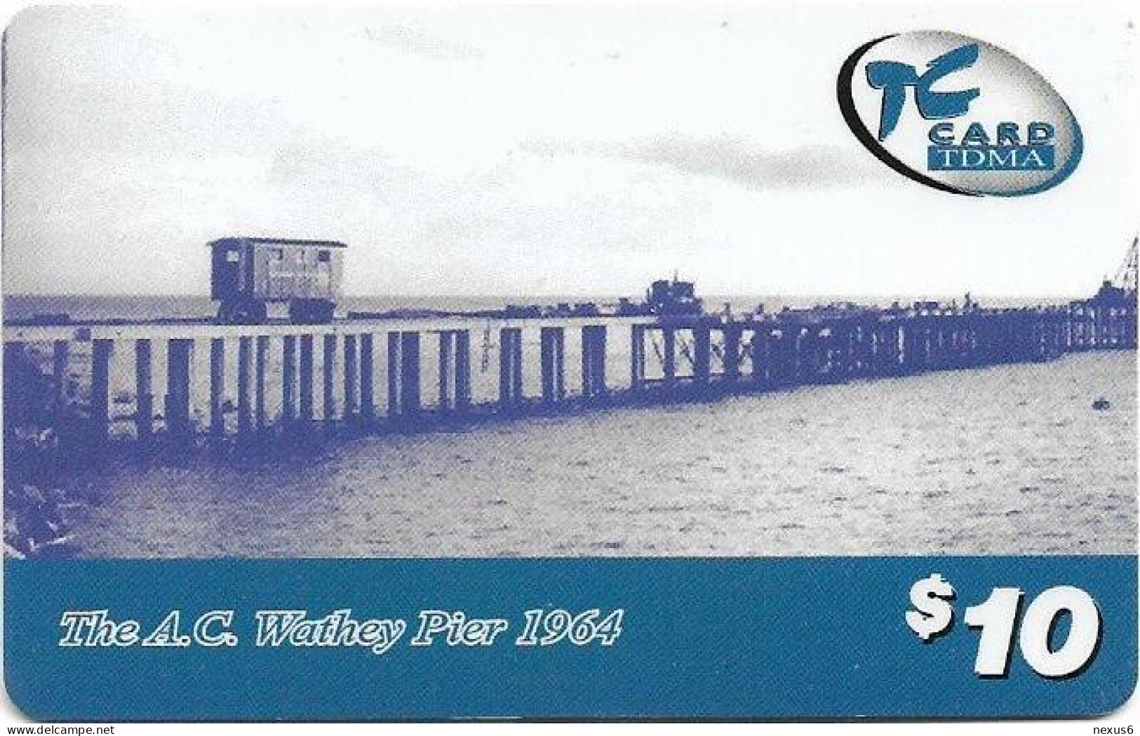 St. Maarten (Antilles Netherlands) - TelCell - The A.C. Wathey Pier 1964, GSM Refill 10$, Used - Antillen (Nederlands)