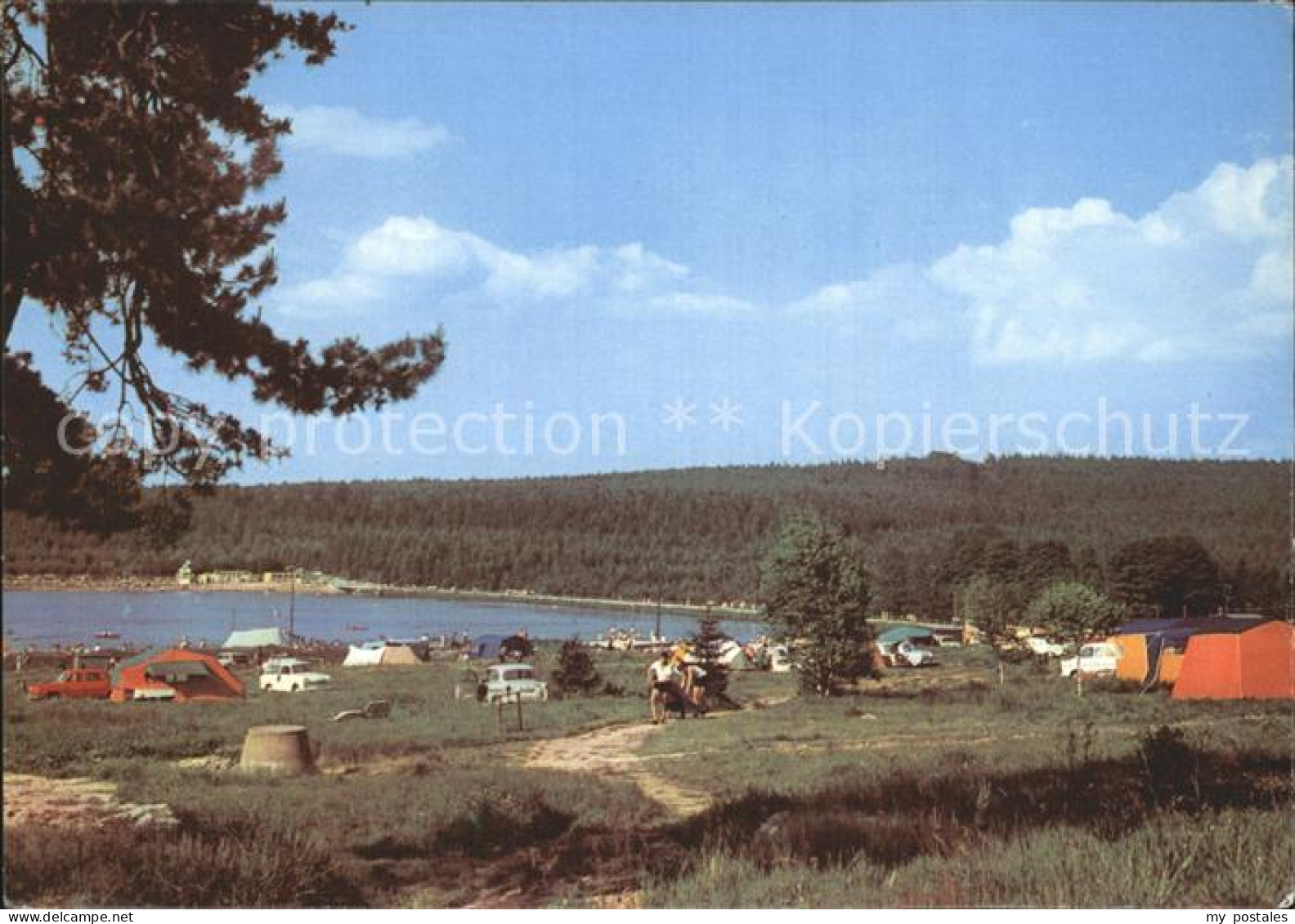 72383260 Ehrenfriedersdorf Erzgebirge Camping Am Greifenbachstauweiher Blick Zu  - Ehrenfriedersdorf