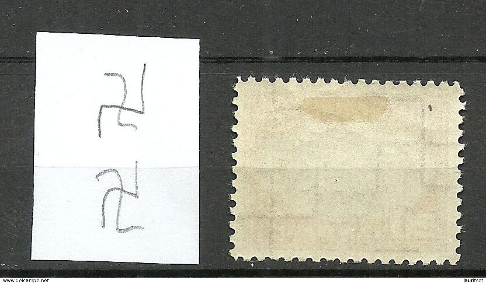 LETTLAND Latvia 1928 Michel 134 WM Inverted Vertical * - Lettland