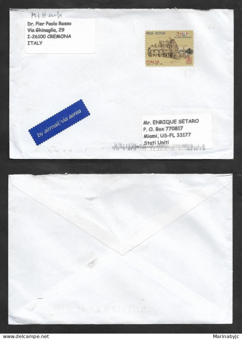 SE)2022 ITALY, 30TH ANNIVERSARY OF THE ESTABLISHMENT OF DIPLOMATIC RELATIONS WITH GEORGIA, CIRCULATED COVER FROM ITALY T - 2021-...: Usati