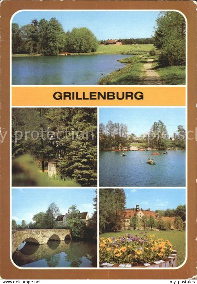 72383092 Grillenburg Schlosspark Steinbruecke Schloss Tharandt - Tharandt