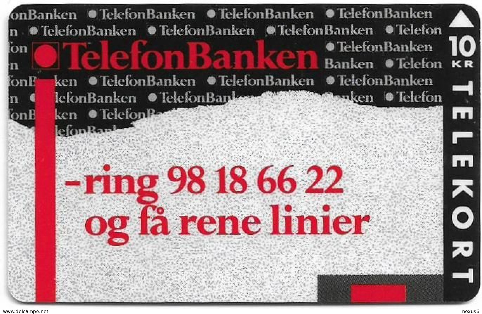 Denmark - Jydsk - Telefonbanken - TDJP013 - 04.1993, 3.000ex, (Serial 2452) 10kr, Used - Denmark