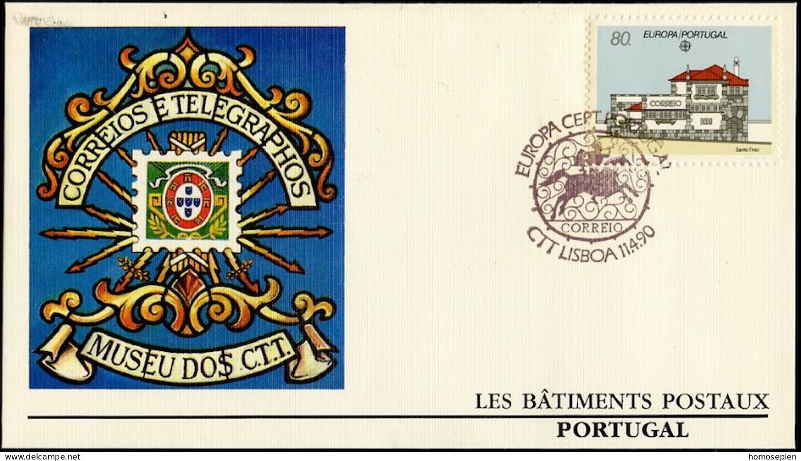 Portugal FDC2 1990 Y&T N°1800 - Michel N°1822 - 80e EUROPA - FDC