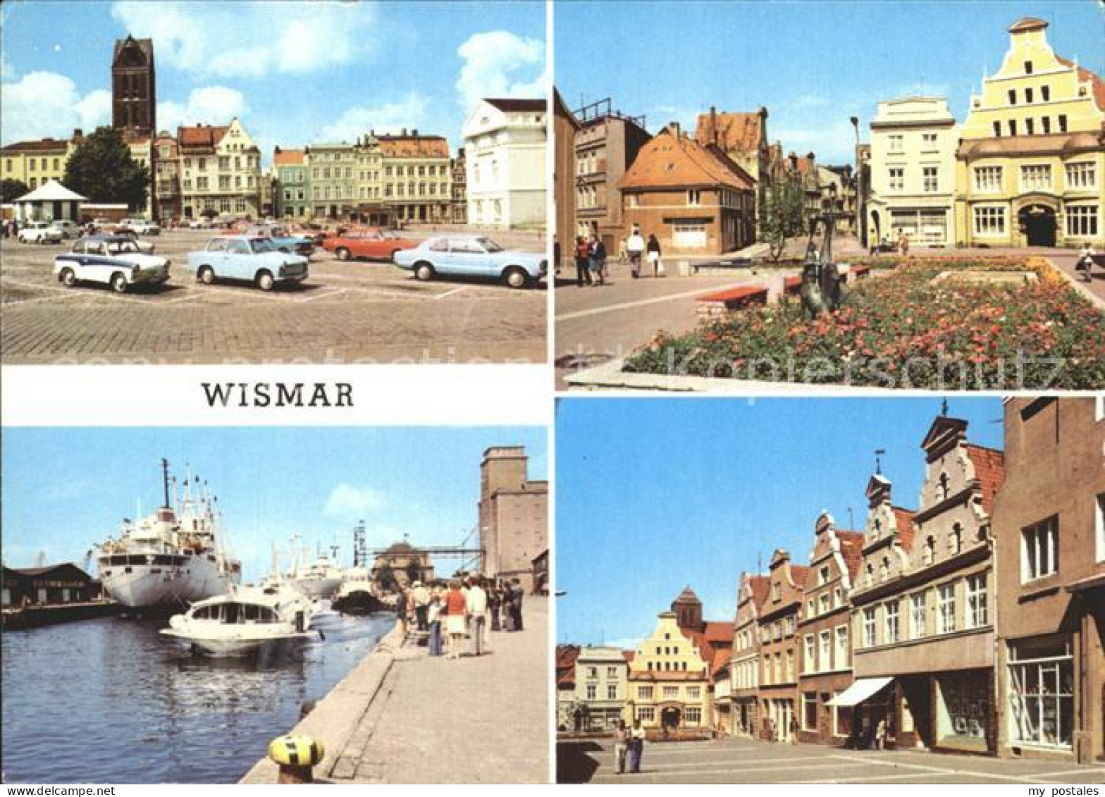 72382984 Wismar Mecklenburg Markt Kraemerstrasse Hafen  Wismar - Wismar