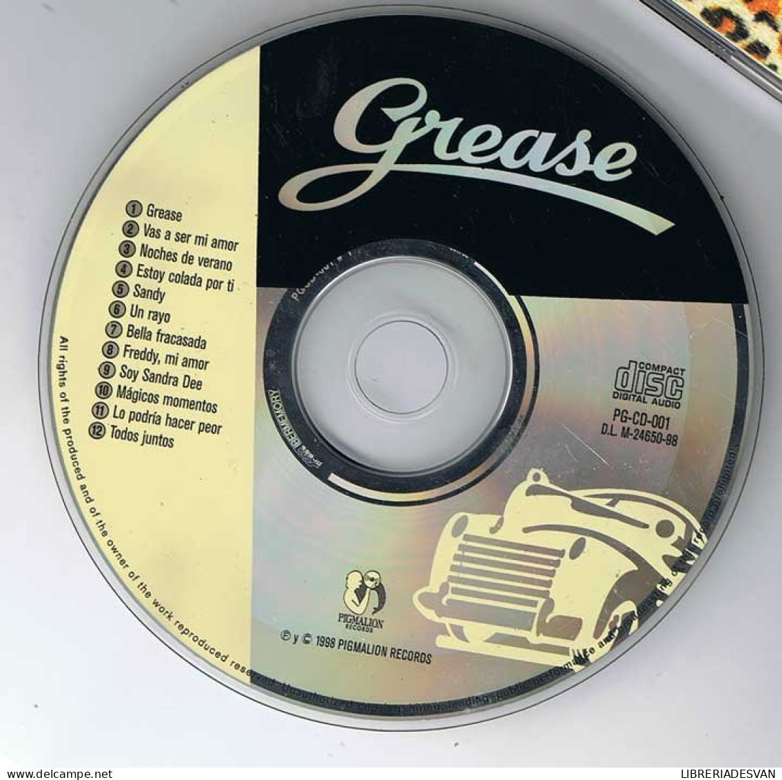 BSO Grease. 1998. Falta Carátula Delantera - Filmmusik