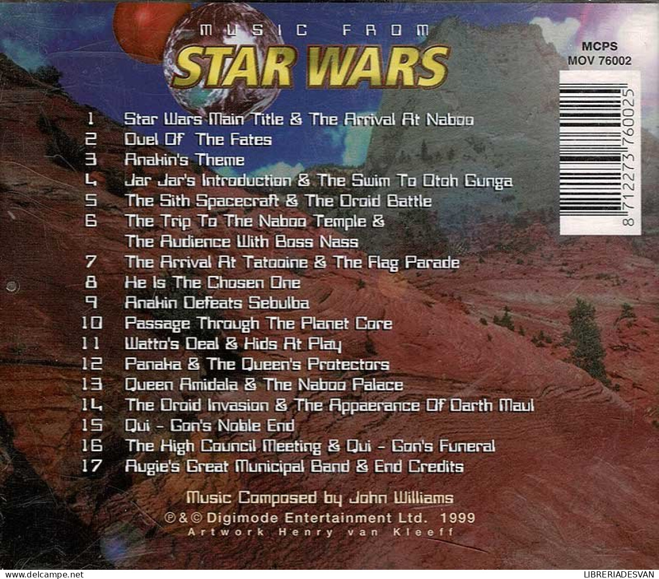 Music From Star Wars. Episode I. The Phantom Menace. CD - Filmmusik