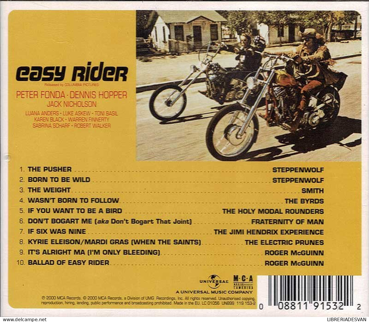 Easy Rider (Music From The Soundtrack). CD - Filmmuziek