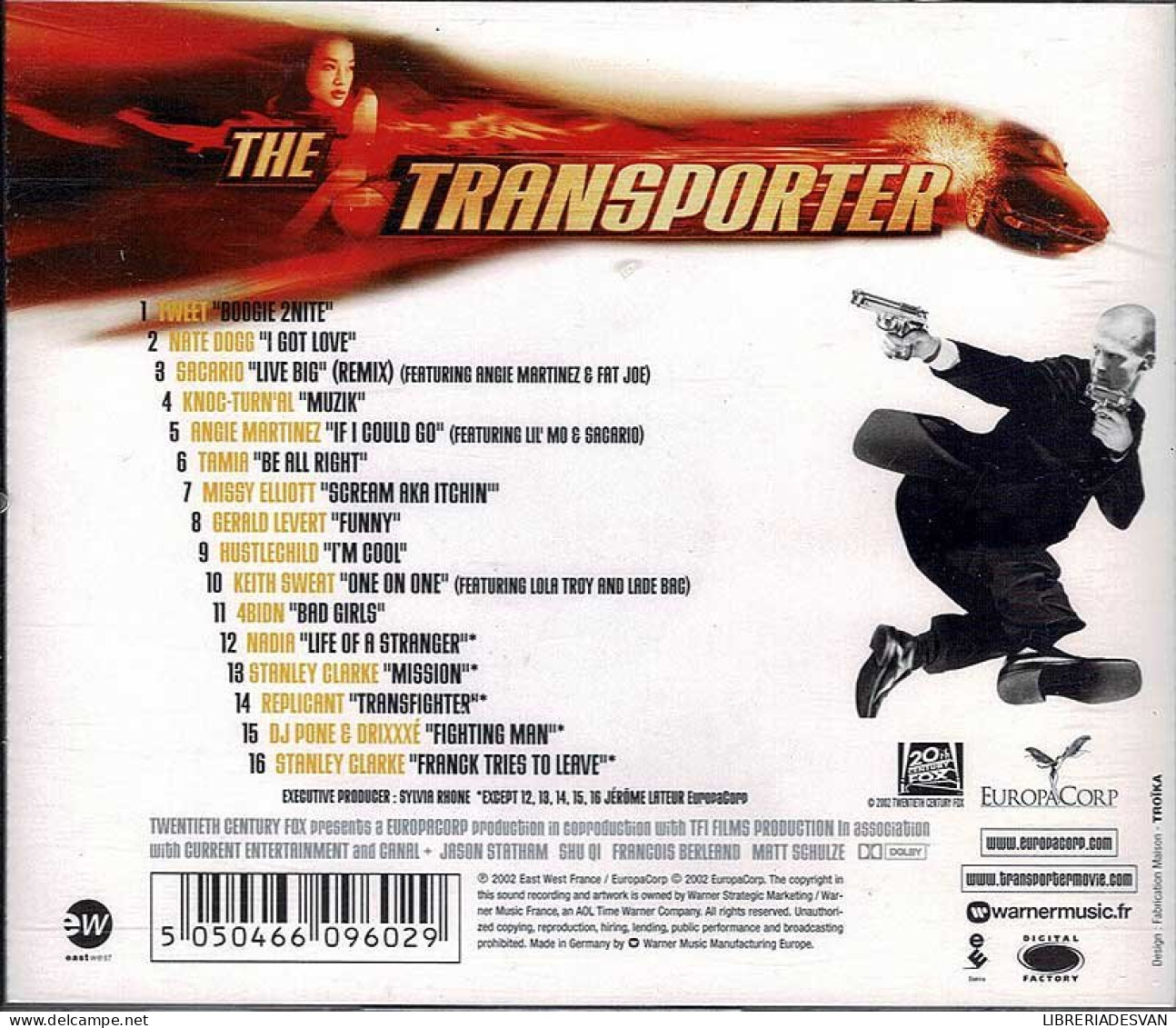 The Transporter - Music From And Inspired By The Motion Picture. CD - Filmmusik