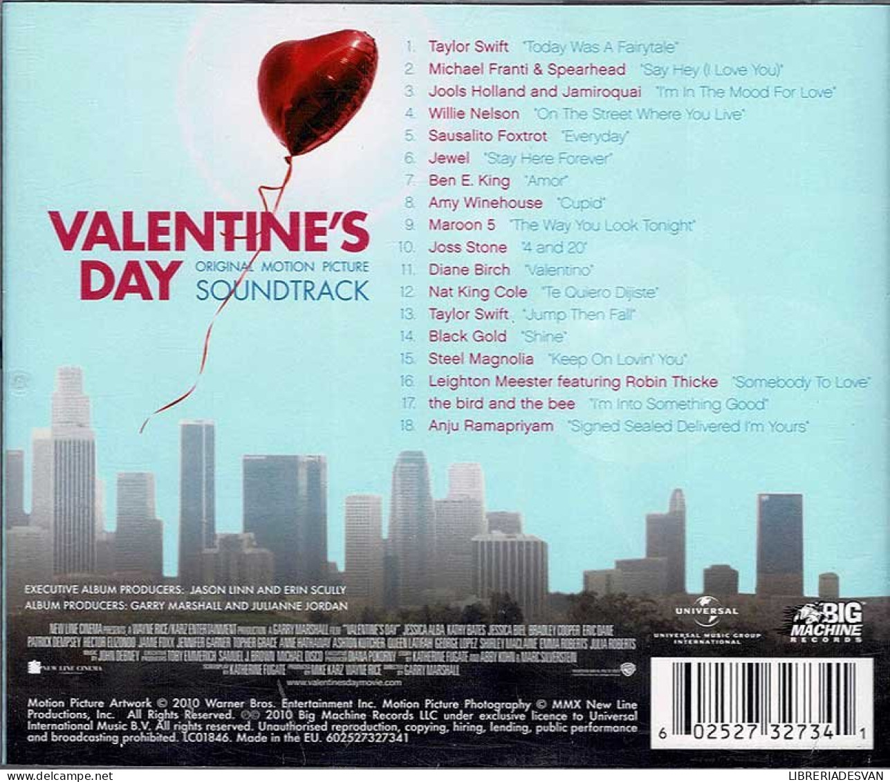 Valentine's Day - Original Motion Picture Soundtrack. CD - Música De Peliculas