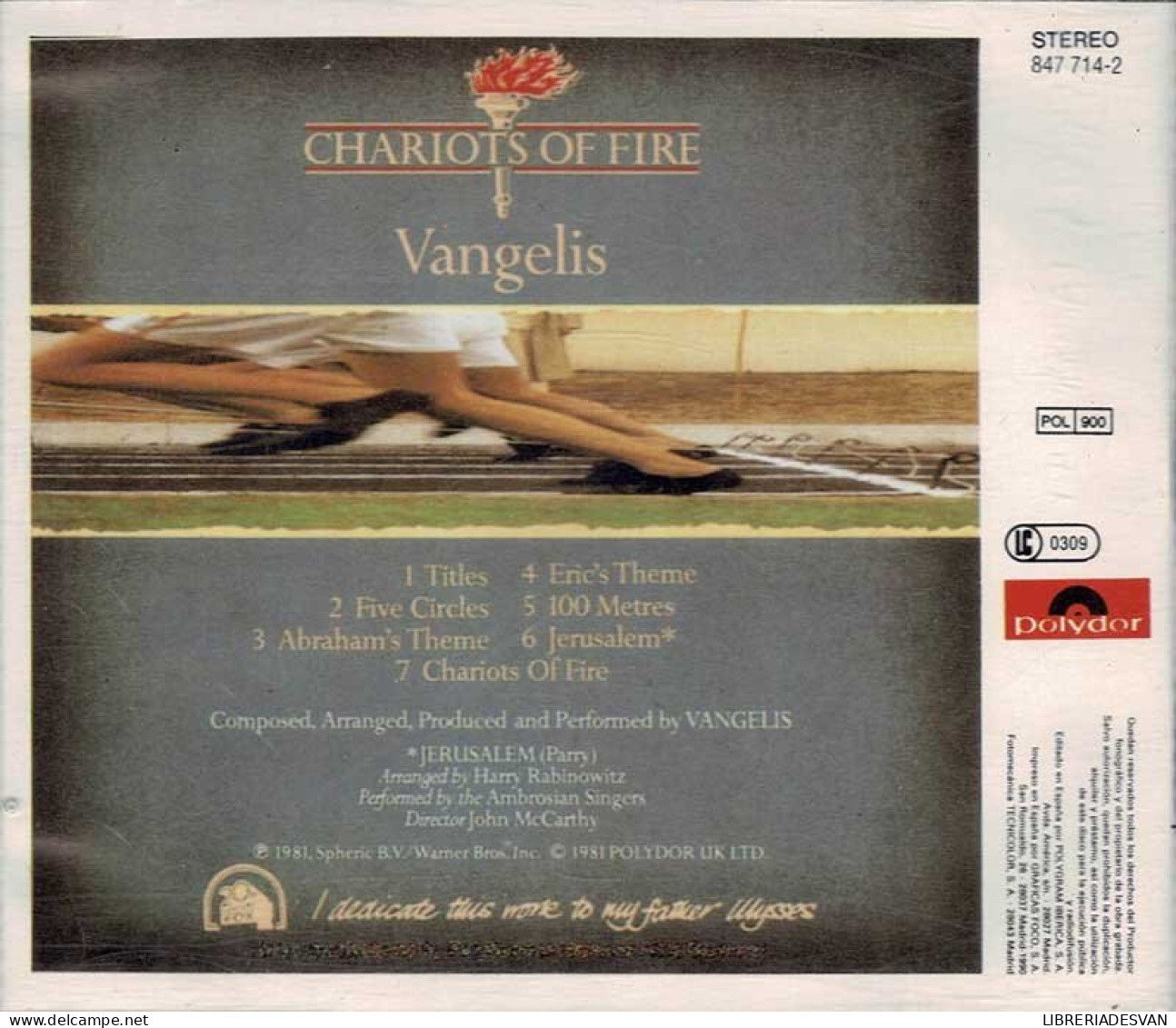 Vangelis - Chariots Of Fire. CD - Filmmusik