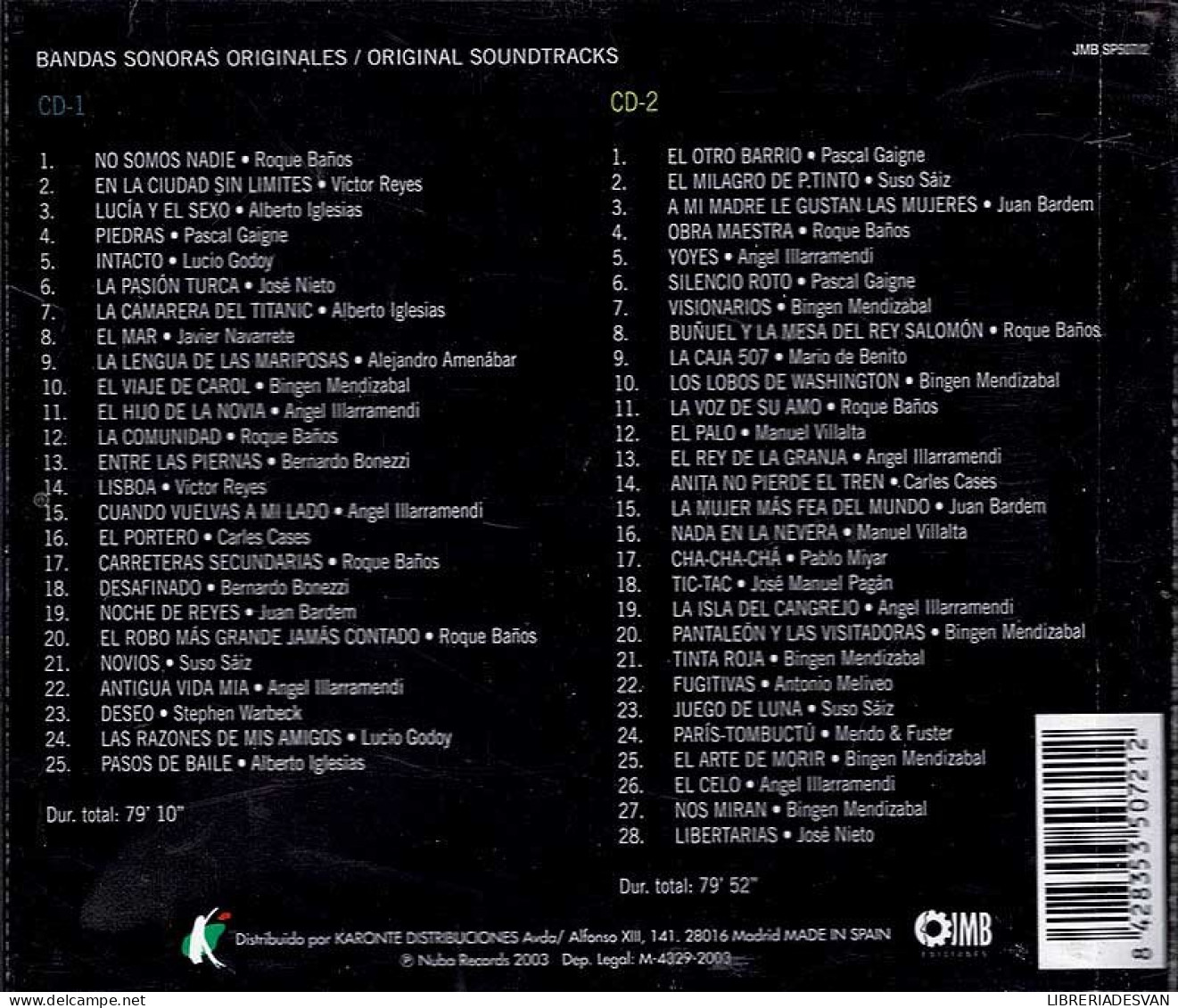 Una Musica De Cine Español (Volumen 1). 2 X CD - Soundtracks, Film Music