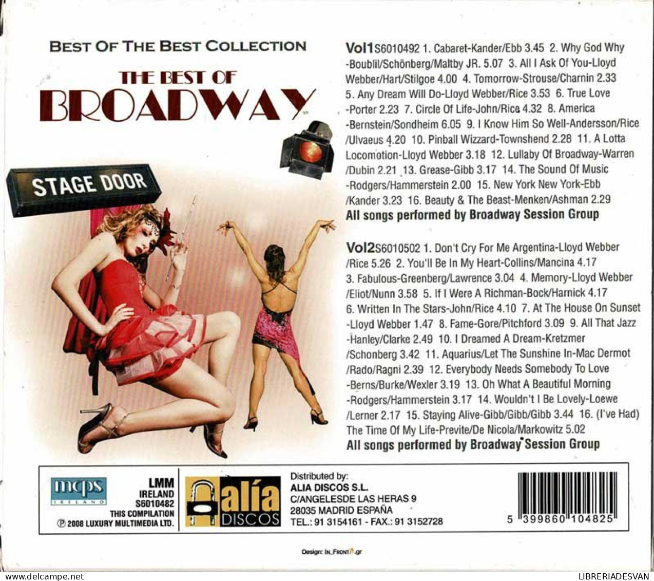 Best Of Broadway. 2 X CD - Soundtracks, Film Music