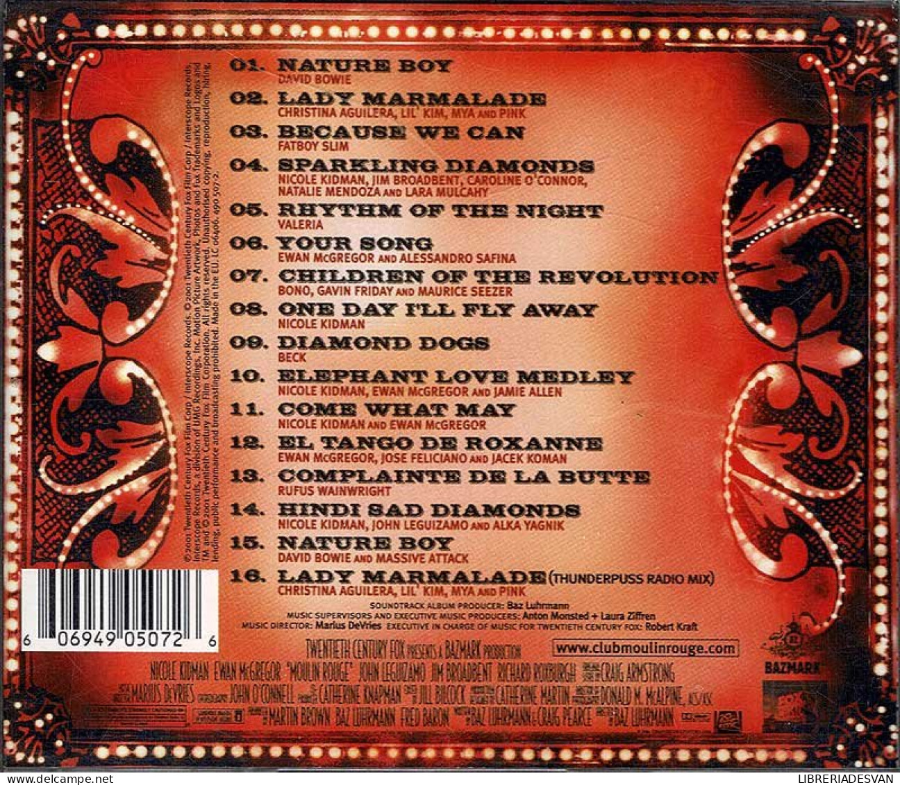 Baz Luhrmann - Moulin Rouge (BSO). CD - Música De Peliculas