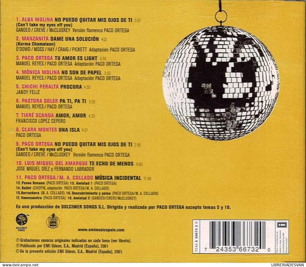 Paco Ortega - B.S.O. I Love You Baby . CD - Filmmusik
