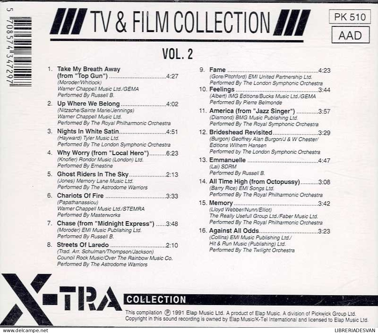 TV & Film Collection Vol. 2 - Top Gun. CD - Musique De Films