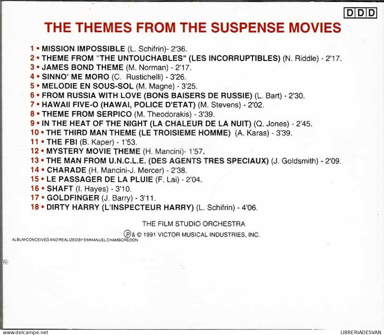 The Themes From The Suspense Movies. CD - Filmmuziek