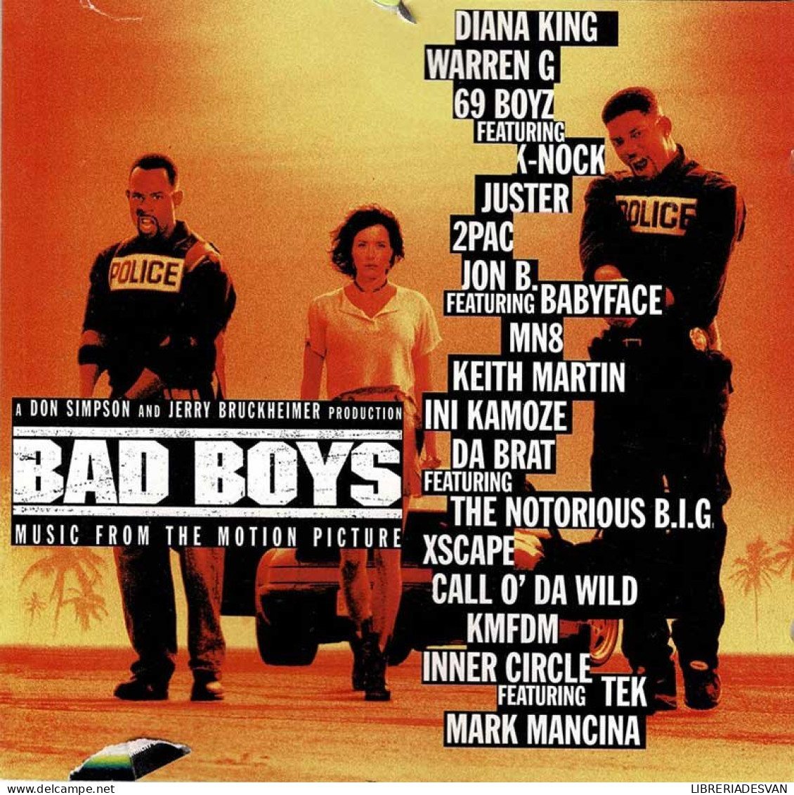 Bad Boys (Music From The Motion Picture). CD - Filmmuziek